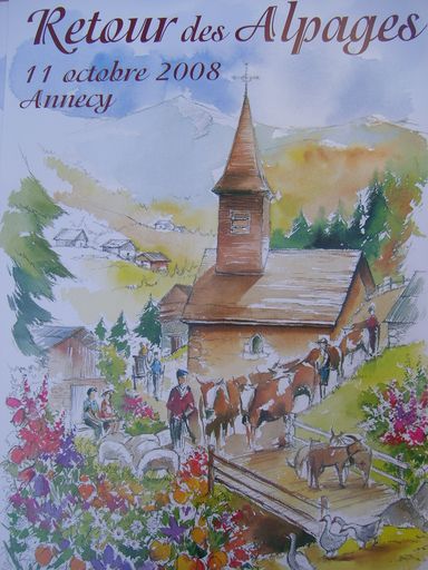 affiche descente des alpages 2008