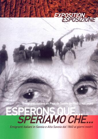 Affiche exposition mémoire des italiens