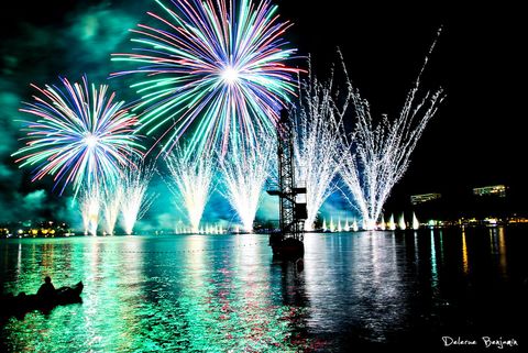 Explosion multicolore