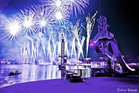 feu artifice éblouissant