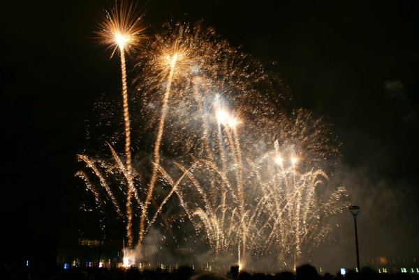 Feu d'artifice de la fête du lac