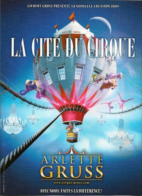 Affiche du cirque Gruss à Annecy 2009