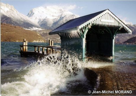 photos lac d'annecy hiver