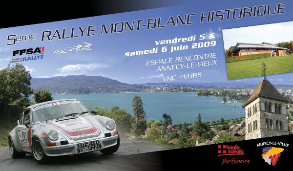 Affiche rallye mont blanc historique