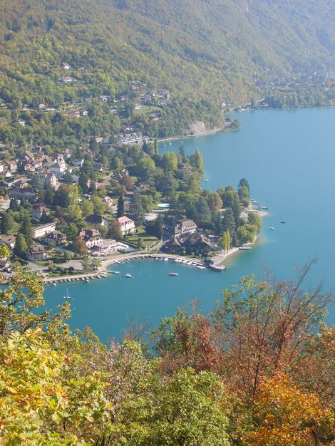 vue sur Talloires au Roc de Chère