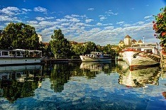 Bateaux sur le lac d'Annecy