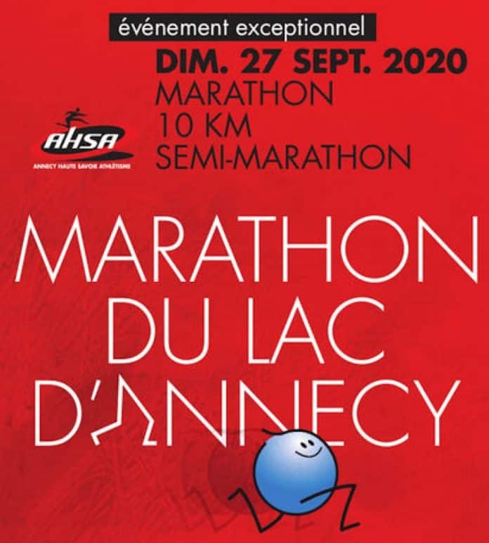 Affiche du Marathon du lac d'Annecy 2020