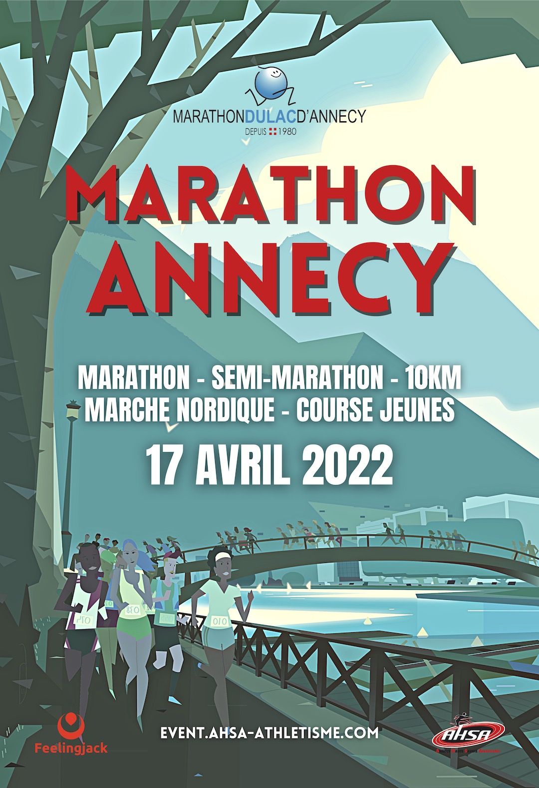 Affiche de l'Edition 2022 du marathon d'Annecy