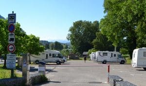 Aire de camping car de la Balme-de-Sillingy près d'Annecy