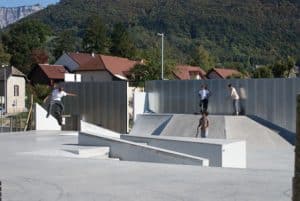 Le skatepark d'Annecy-le-Vieux