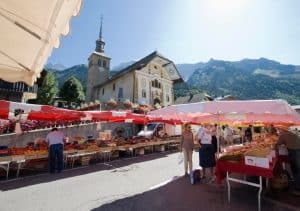 Marché à Passy en Haute-Savoie