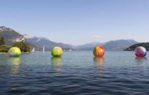 Festival Annecy Paysages lac d'Annecy installation