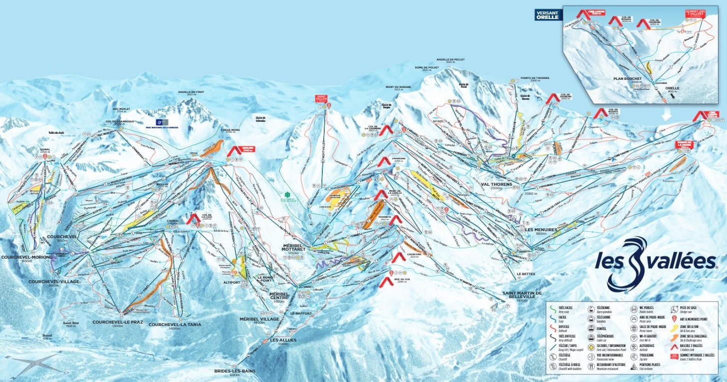 domaine skiables 3 vallées