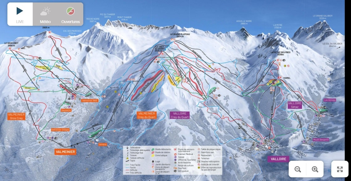 domaine skiable valloire galibier thabor