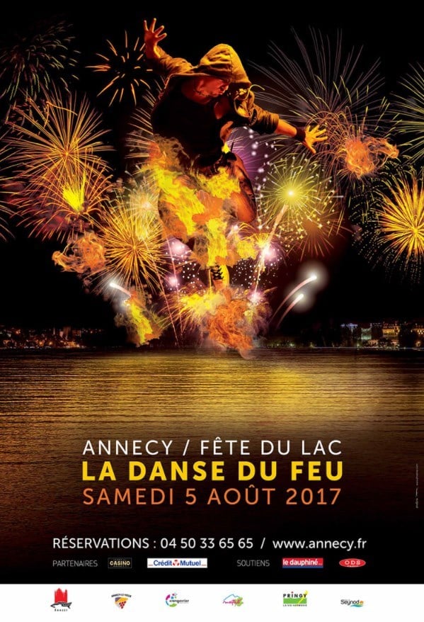 Affiche de la fête du lac d'Annecy 2017