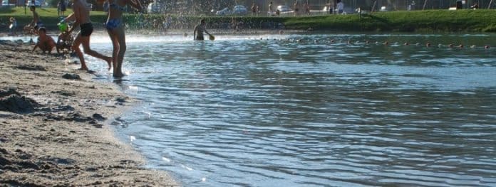 La plage d'Albigny à Annecy-le-Vieux