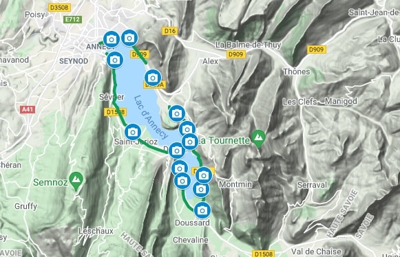 tour du lac d'annecy