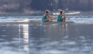 Aviron deux places sur le lac d'Annecy