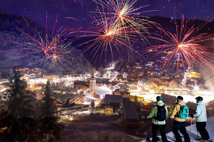 Feu d'artifice du 31 décembre à la Clusaz