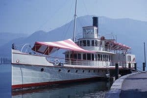 Le France en 1964 sur le lac d'Annecy