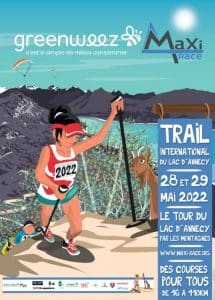Affiche de l'édition 2022 de la Maxi-race du lac d'Annecy