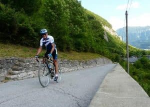 Col de la Forclaz à vélo