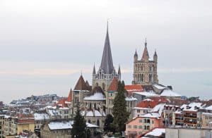 Cathédrale de Lausanne en Suisse