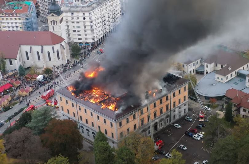 Incendie de l'hôtel de ville d'Annecy