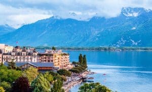 Ville de Montreux en Suisse