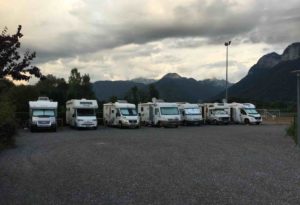 Aire de camping car de Doussard Lac d'Annecy
