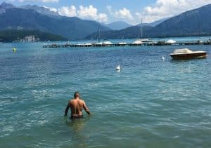 Baignade lac Annecy