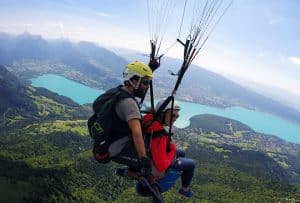 Baptême parapente lac d'Annecy