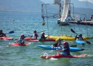 Kayak Polo plage de l'Impérial Annecy