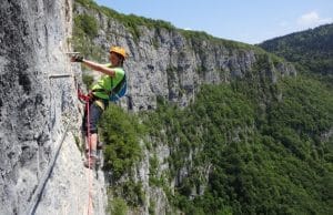 La Via Ferrata de la grotte à Carret