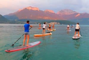 Paddle sur le lac d'Annecy