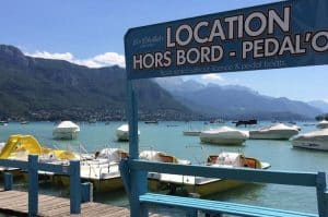 Pédalo lac d'Annecy