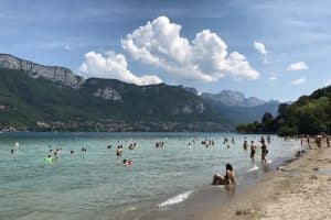 Plages des Marquisats à Annecy