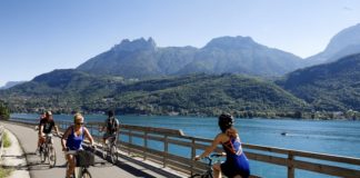 Tour du lac en vélo