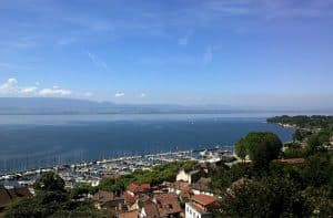 Le lac Léman en Haute-Savoie