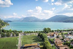 Le lac d'Annecy depuis Annecy-le-Vieux