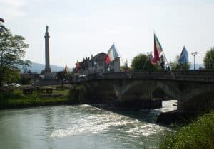 Le pont de l'Arve à Bonneville