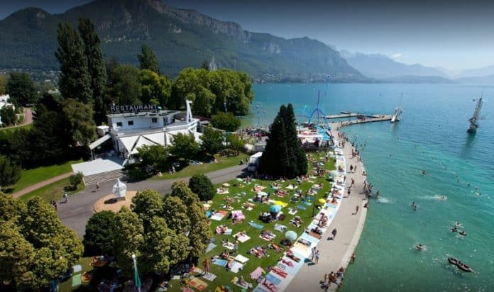 Plage de l'Impérial à Annecy