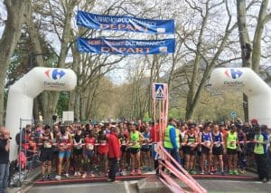 Départ du marathon d'Annecy avenue d'Albigny