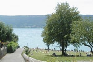 La plage du Plant à Veyrier-du-Lac