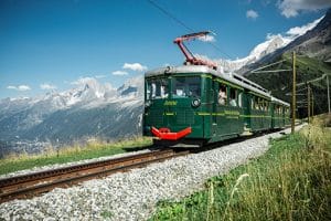 Le Tramway du Mont-Blanc à Chamonix