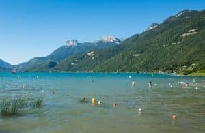 Plage de Doussard Lac d'Annecy