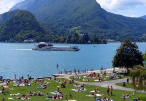 Plage de Talloires Lac d'Annecy