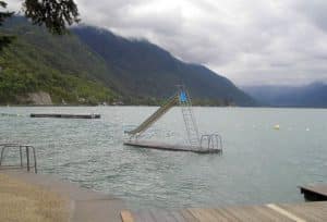 Plage de Talloires Lac d'Annecy équipement