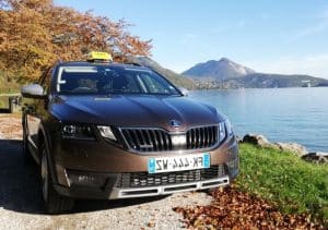 Taxi au bord du lac d'Annecy