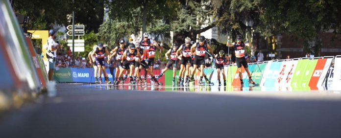 biathlètes lors d'une course du Martin Fourcade Festival